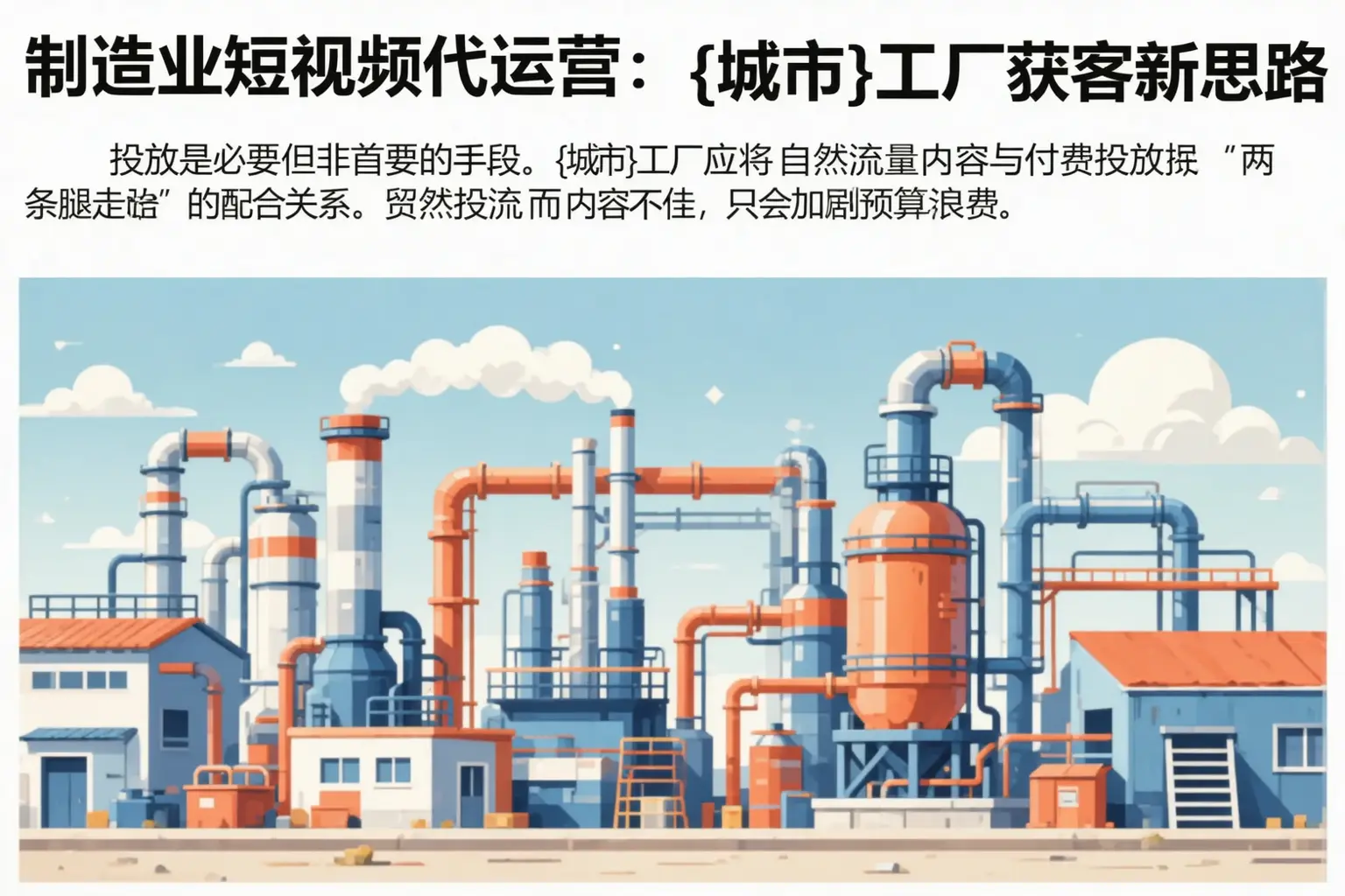 制造业短视频代运营：聊城工厂获客新思路