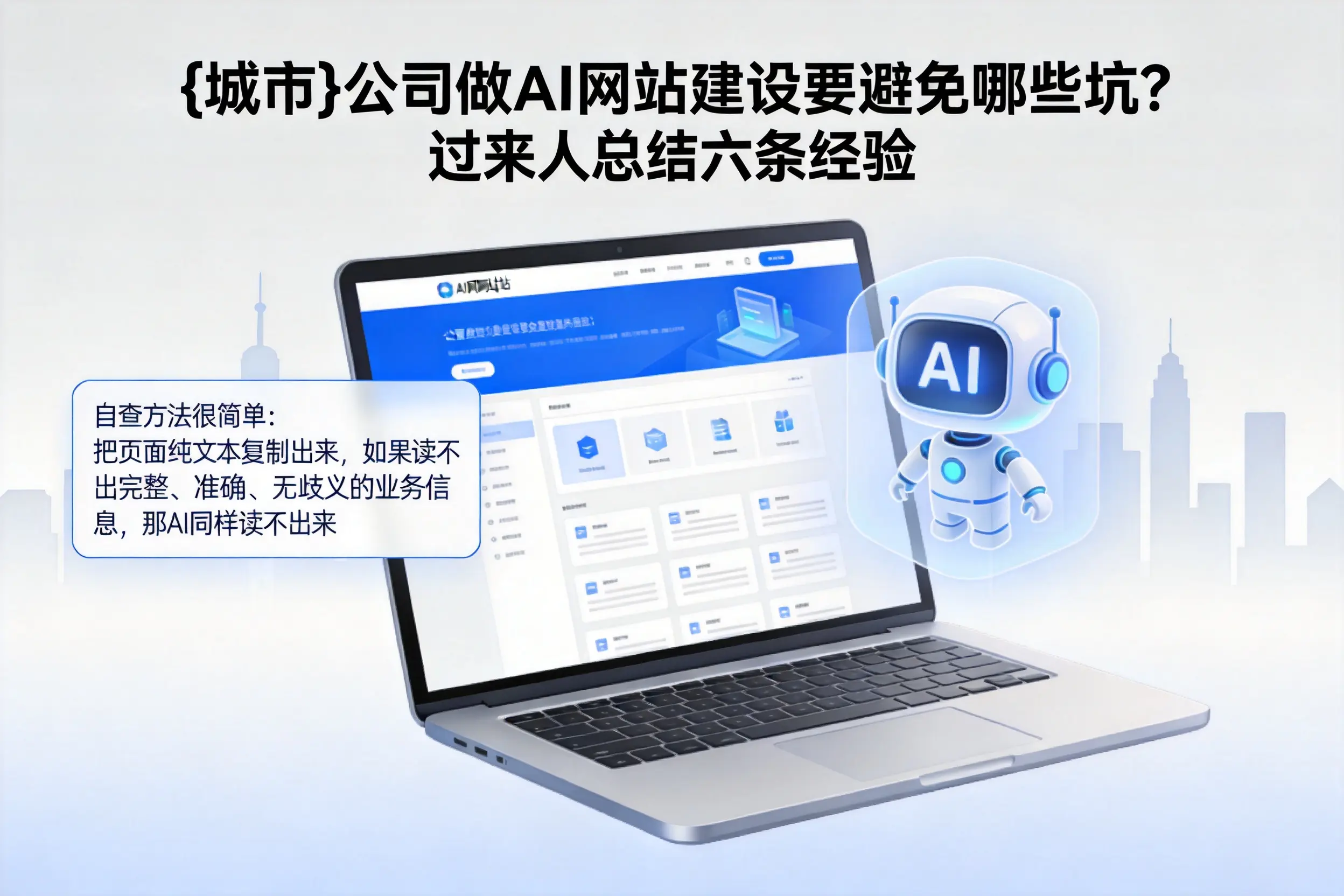 聊城公司做AI网站建设要避免哪些坑？过来人总结六条经验