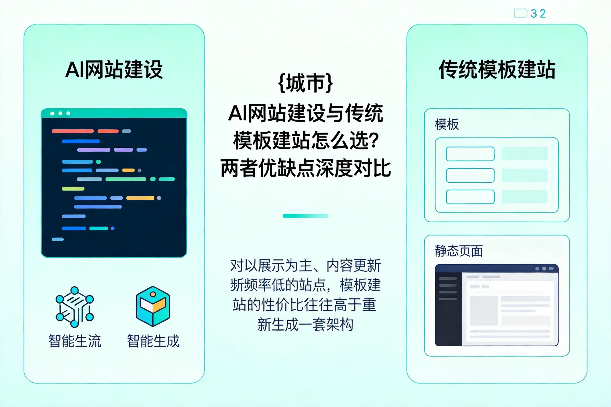 聊城AI网站建设与传统模板建站怎么选?两者优缺点深度对比