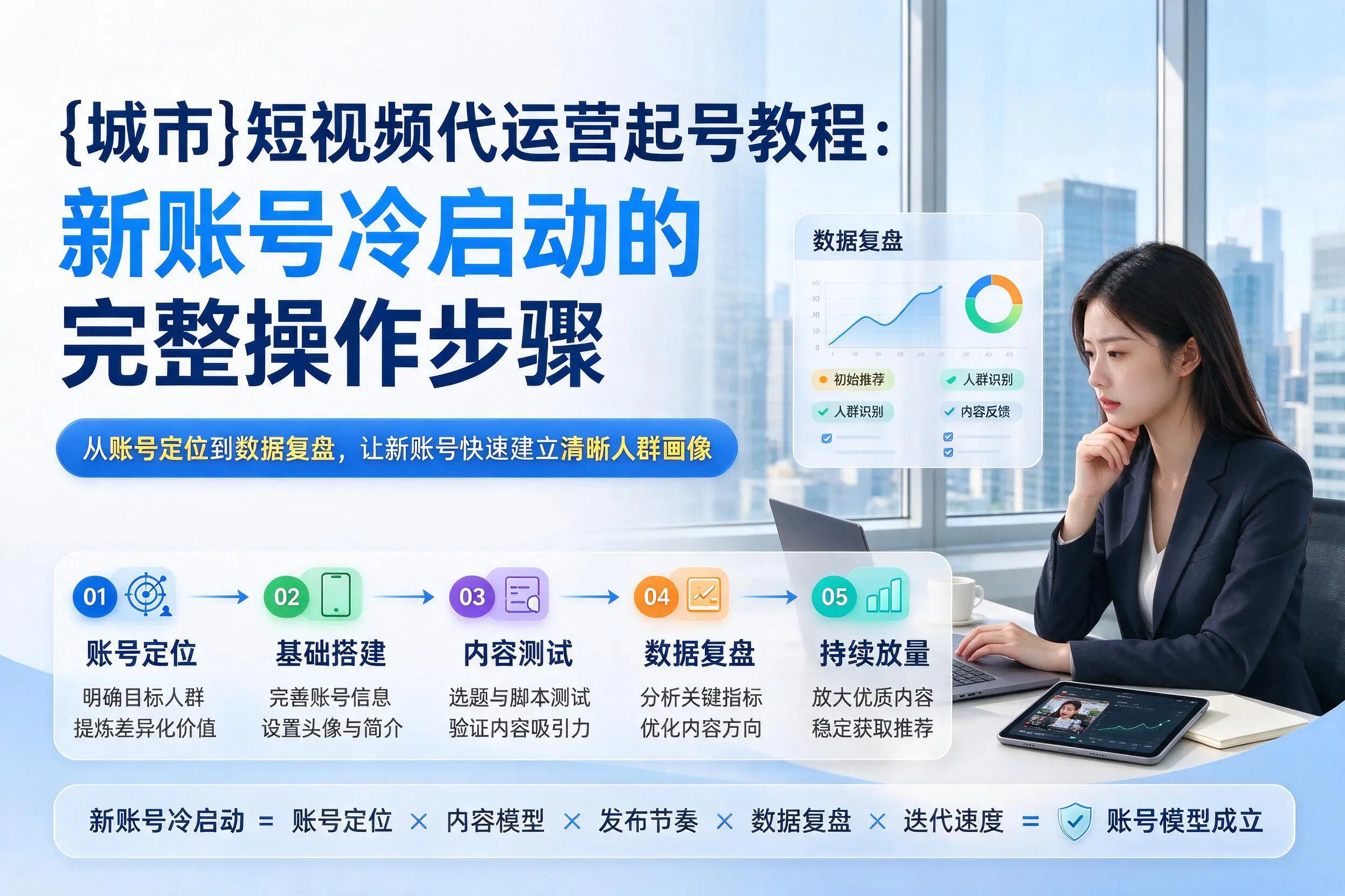 聊城短视频代运营起号教程：新账号冷启动的完整操作步骤