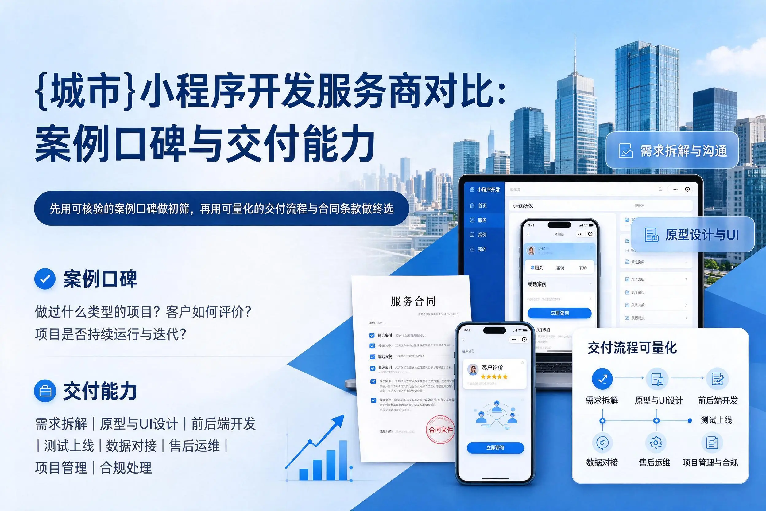 聊城小程序开发服务商对比：案例口碑与交付能力