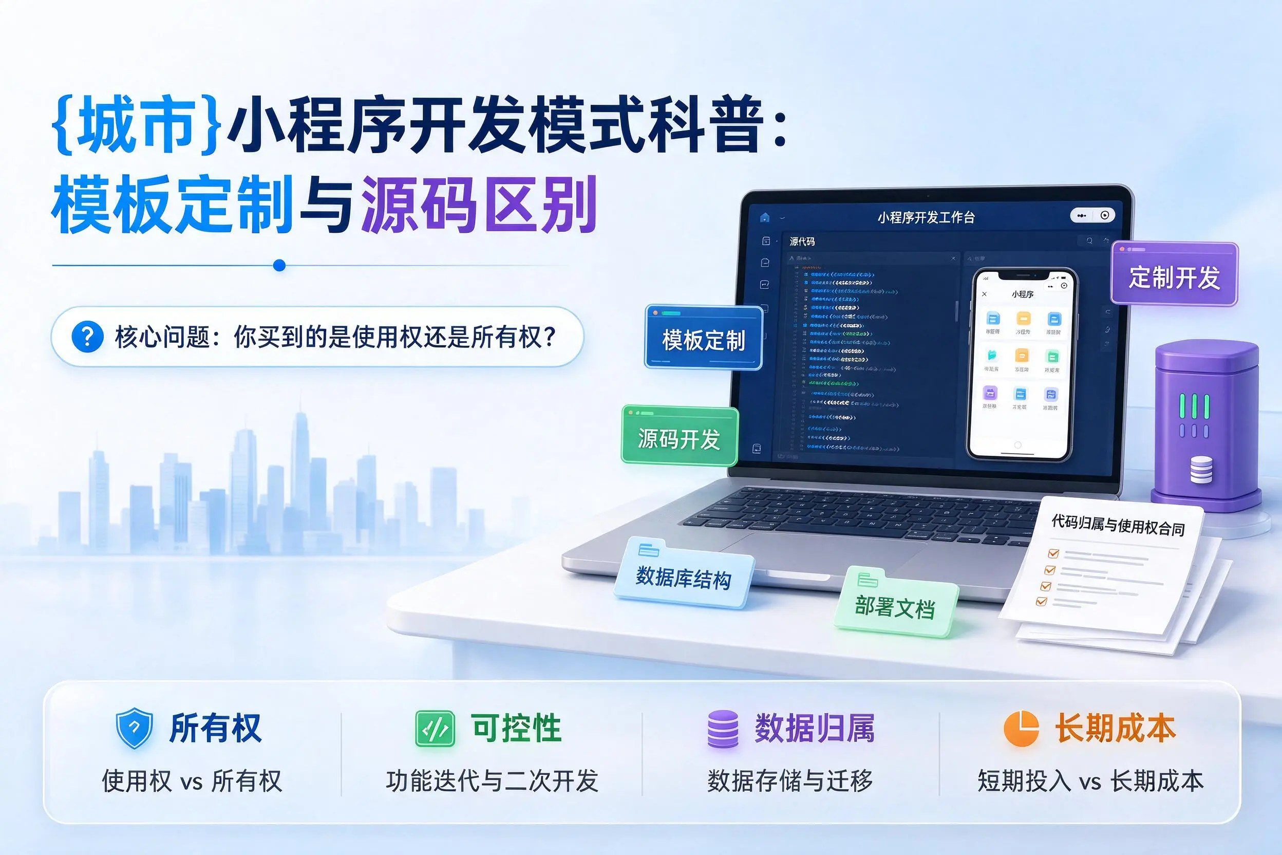 聊城小程序开发模式科普：模板定制与源码区别