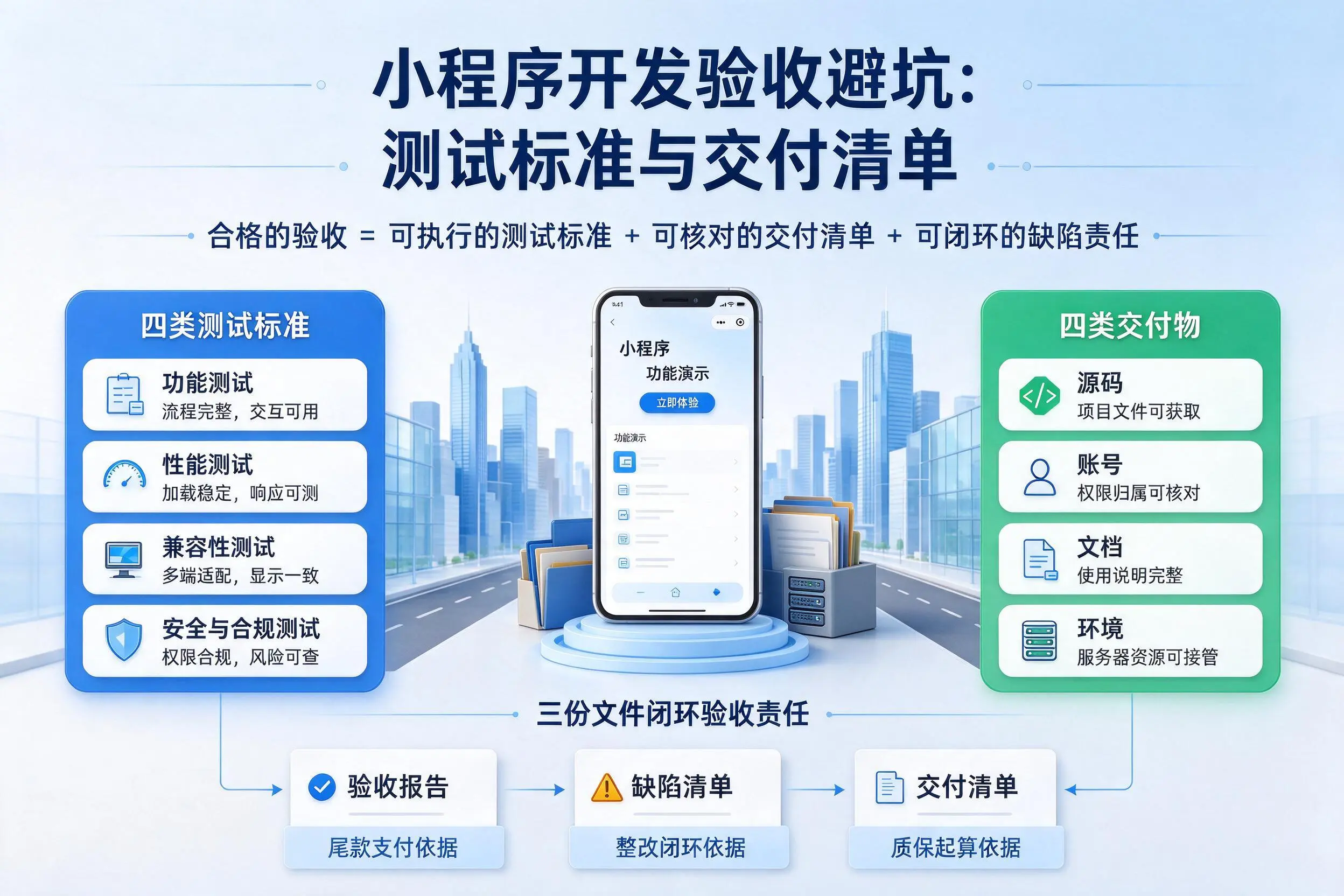 聊城小程序开发验收避坑:测试标准与交付清单