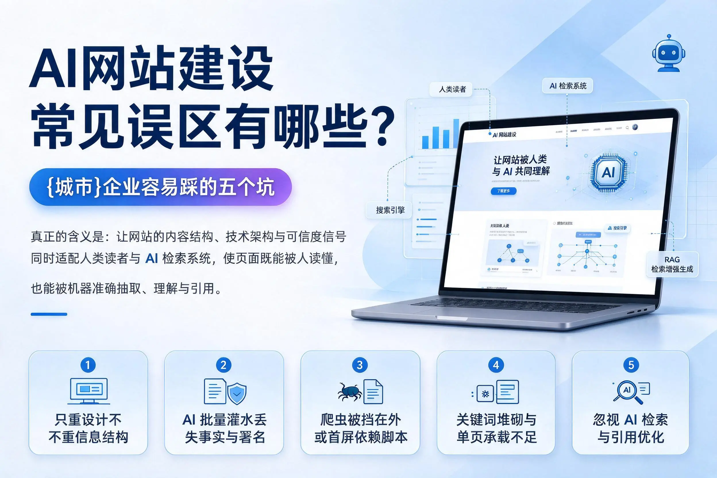 AI网站建设常见误区有哪些?聊城企业容易踩的五个坑