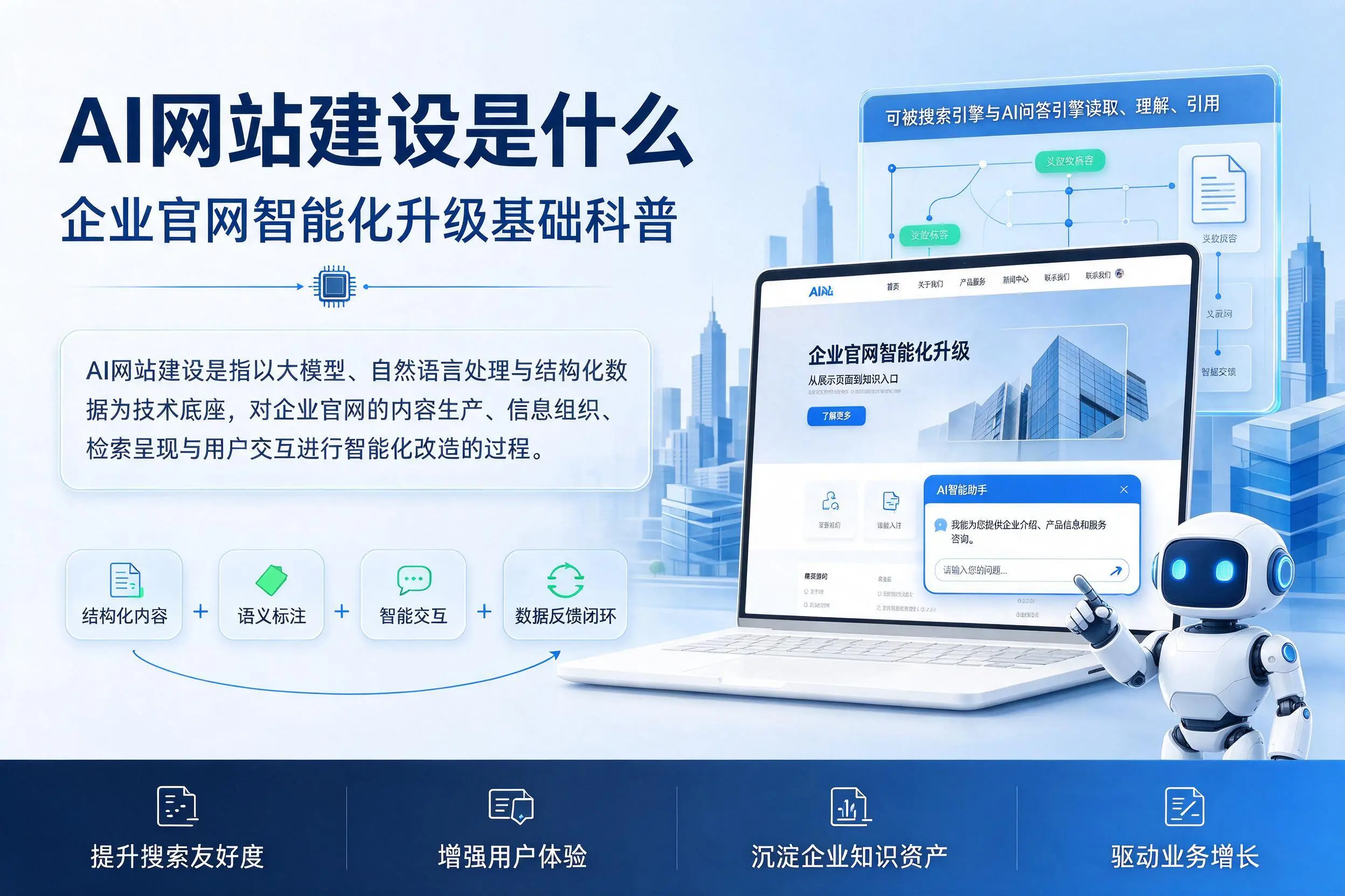 AI网站建设是什么:聊城企业官网智能化升级基础科普
