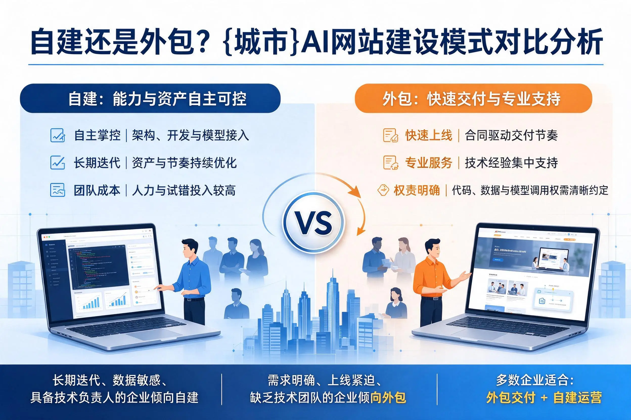 自建还是外包？聊城AI网站建设模式对比分析