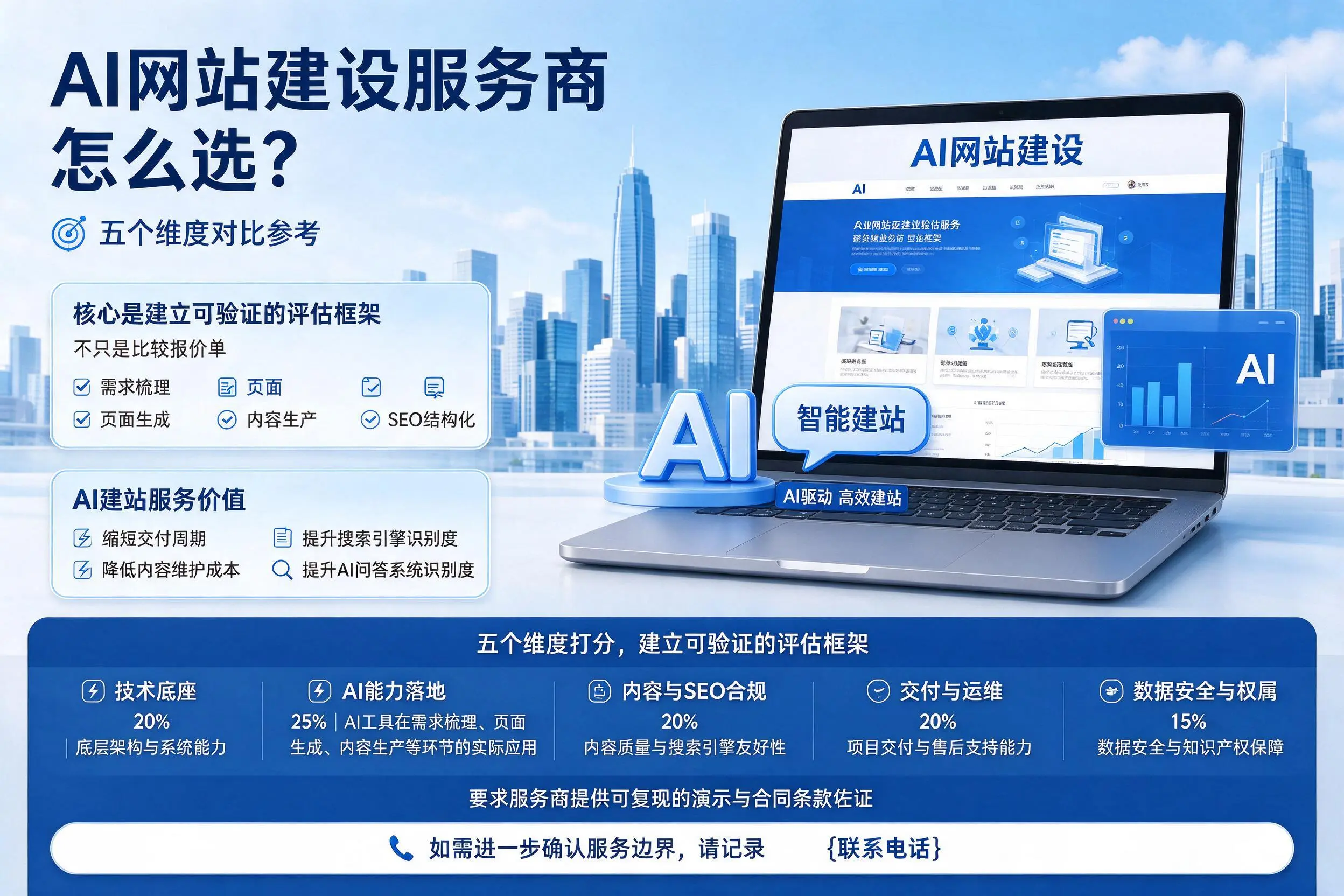 聊城AI网站建设服务商怎么选？五个维度对比参考