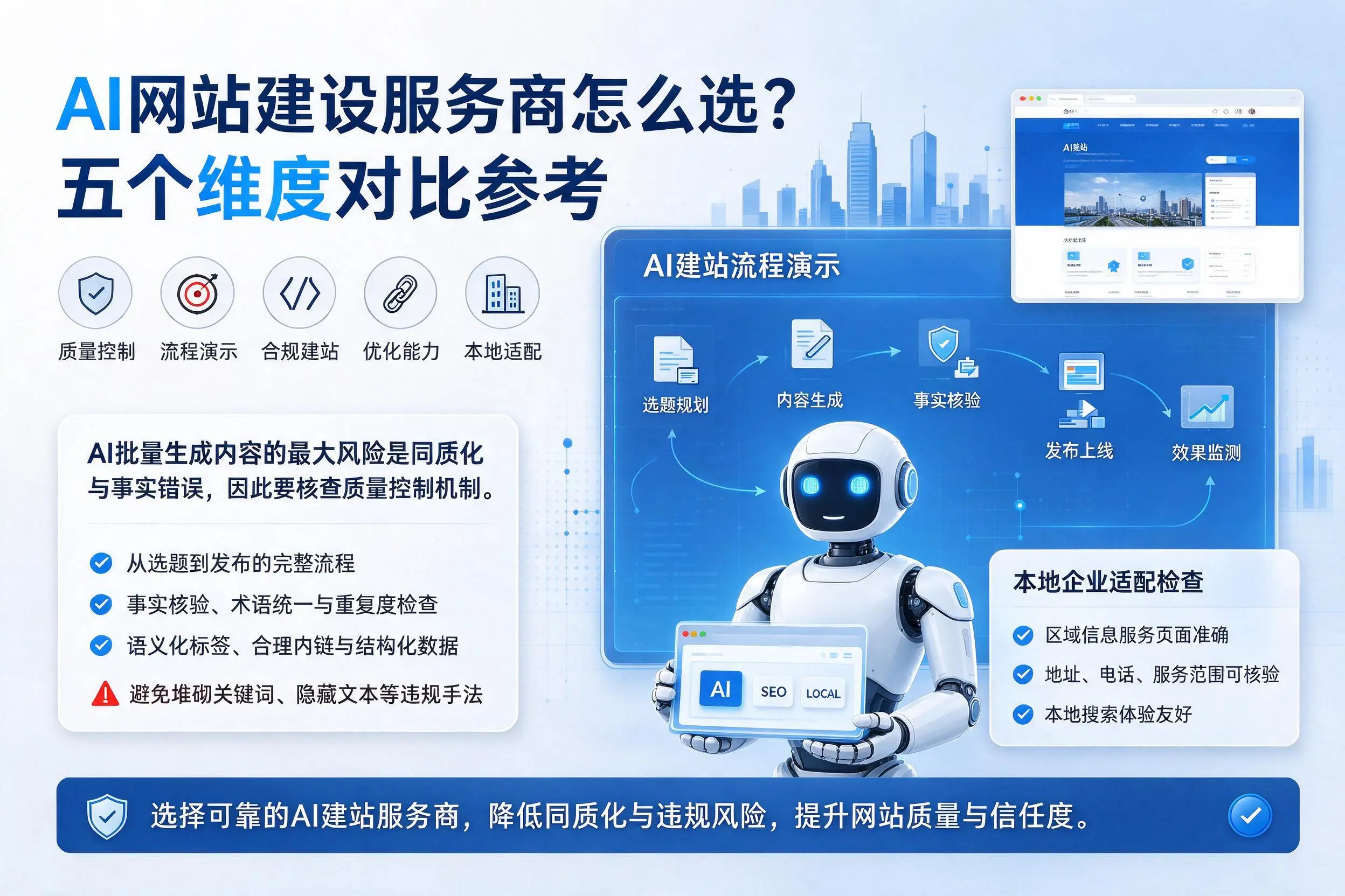 聊城AI网站建设服务商怎么选？五个维度对比参考