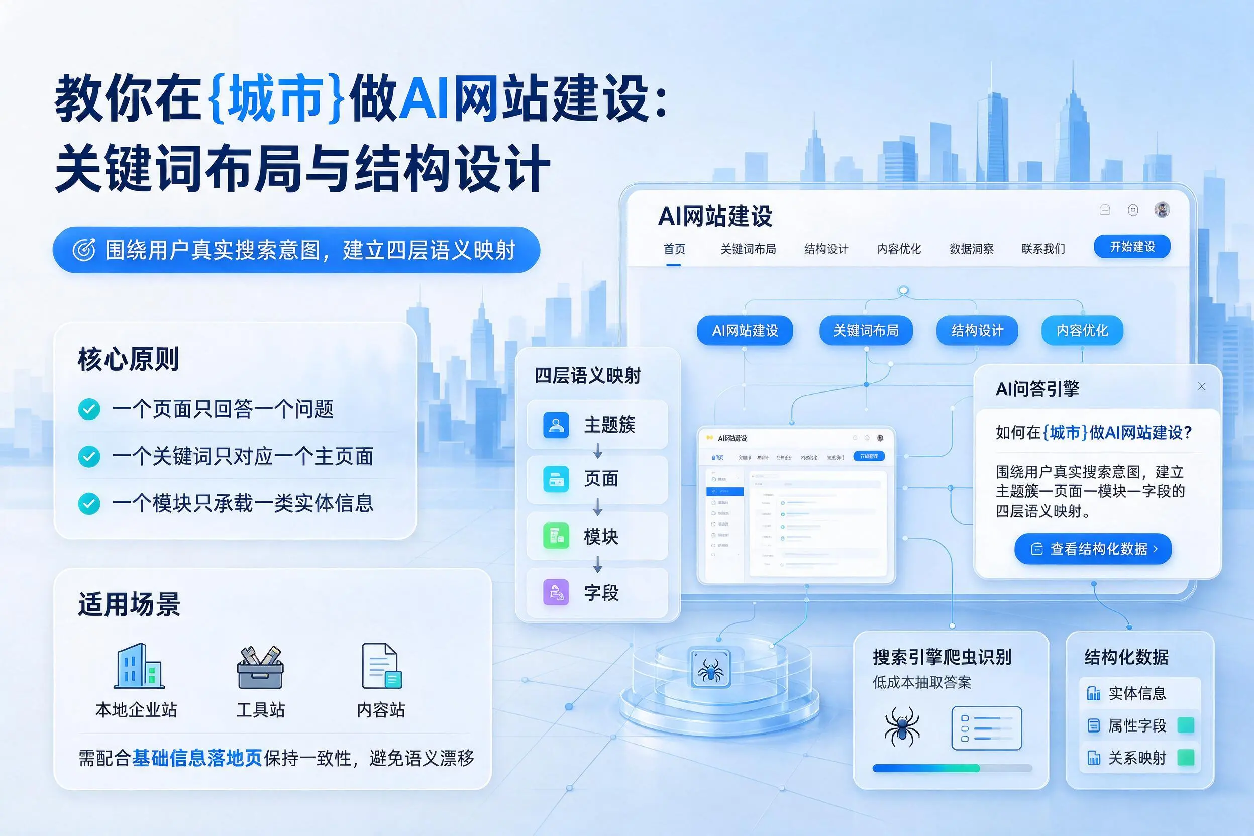 教你在聊城做AI网站建设：关键词布局与结构设计